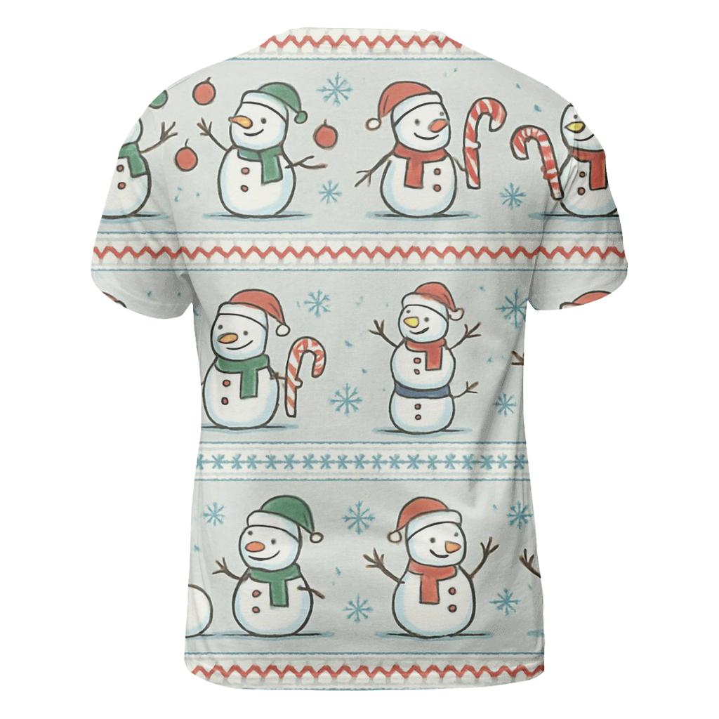Snowman Sweater Story Panels Design designer pattern shirts