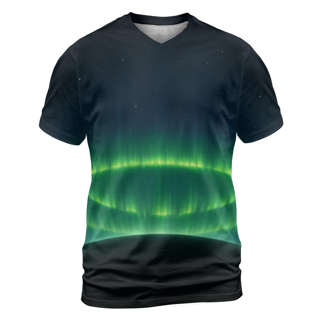 Auroral Oval Crown creative print fashion shirts