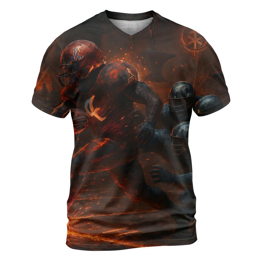 Underground Forge Field Braves Flame Versus Steel Claw Cubs statement graphic shirts