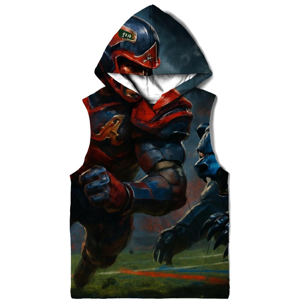 Gridiron Battle Of The Tribal Hawk And Iron Claw Cub heavyweight hoodies