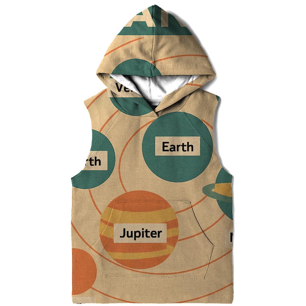 Retro Classroom Science Chart embroidered hoodies