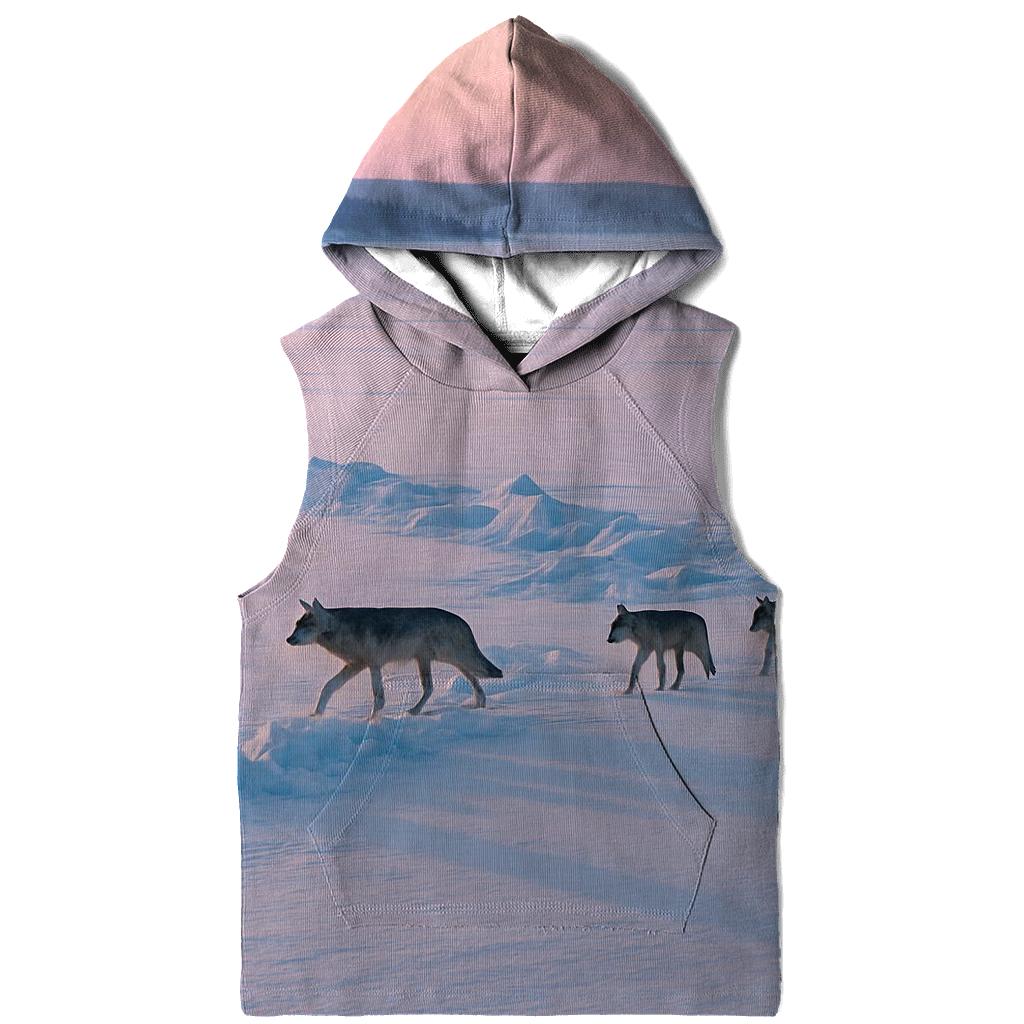 Winter Pack On Frozen Lake Pressure Ridge hoodie styles