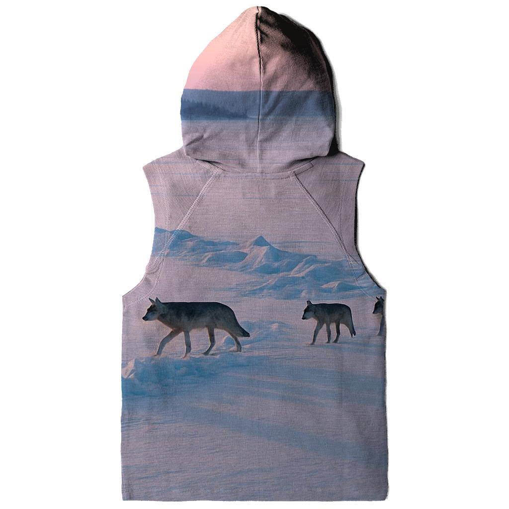 Winter Pack On Frozen Lake Pressure Ridge hoodie styles