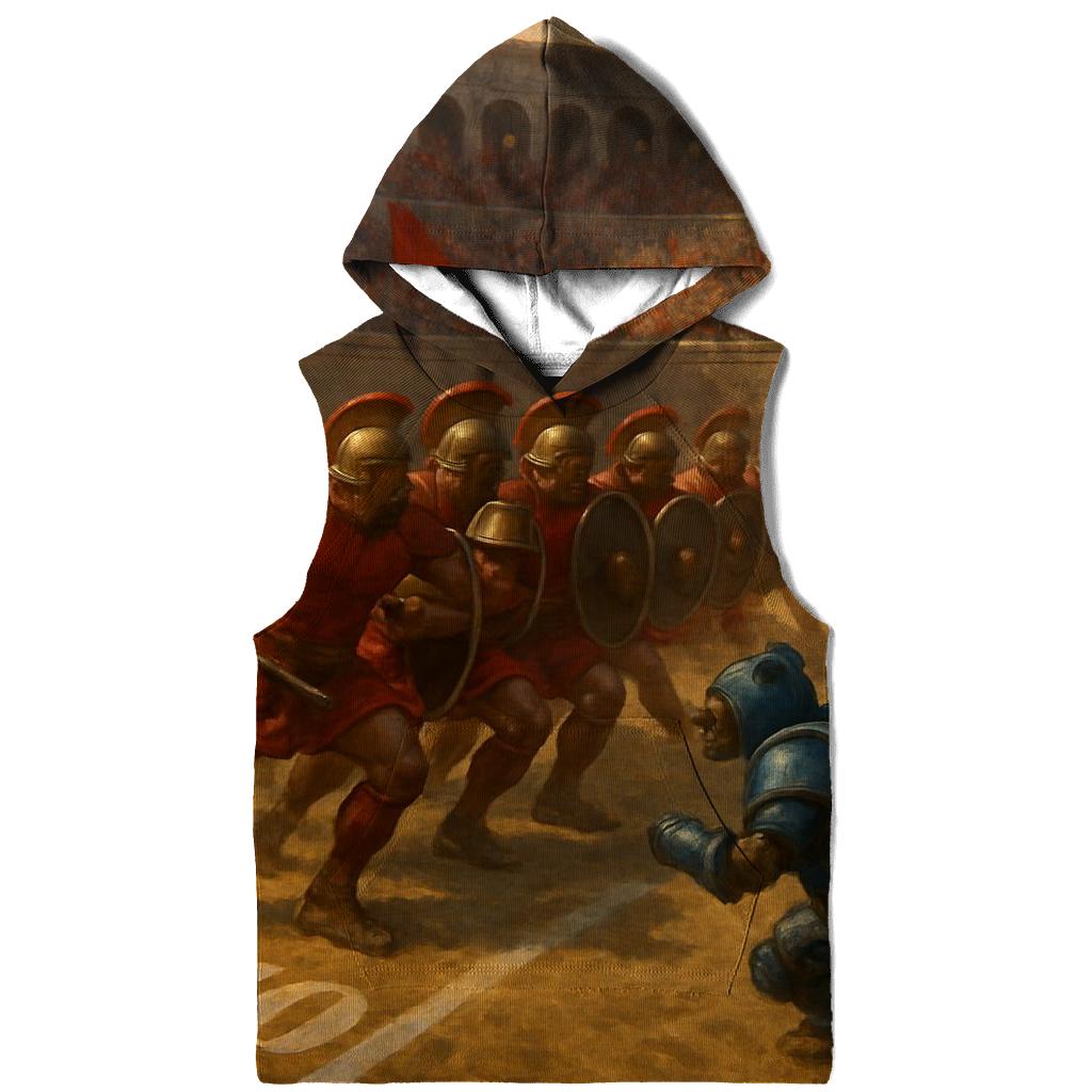 Ancient Colosseum Clash Braves Legion Against Iron Cubs heavyweight hoodies