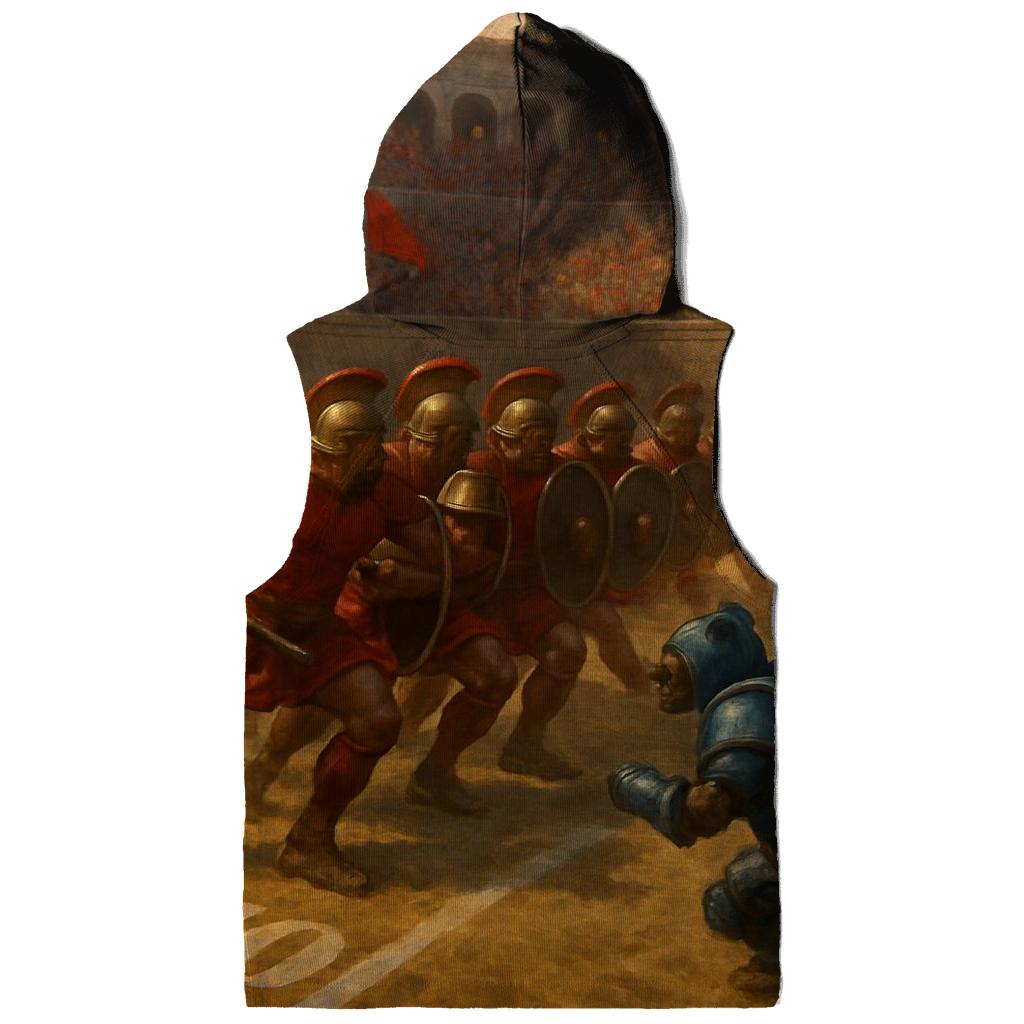 Ancient Colosseum Clash Braves Legion Against Iron Cubs heavyweight hoodies