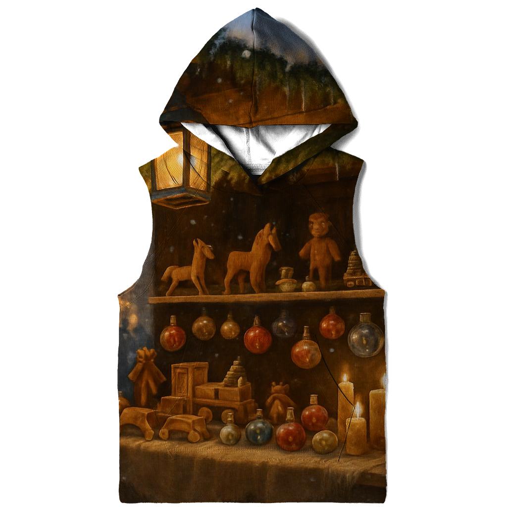 Old World Christmas Market Stall graphic hoodies