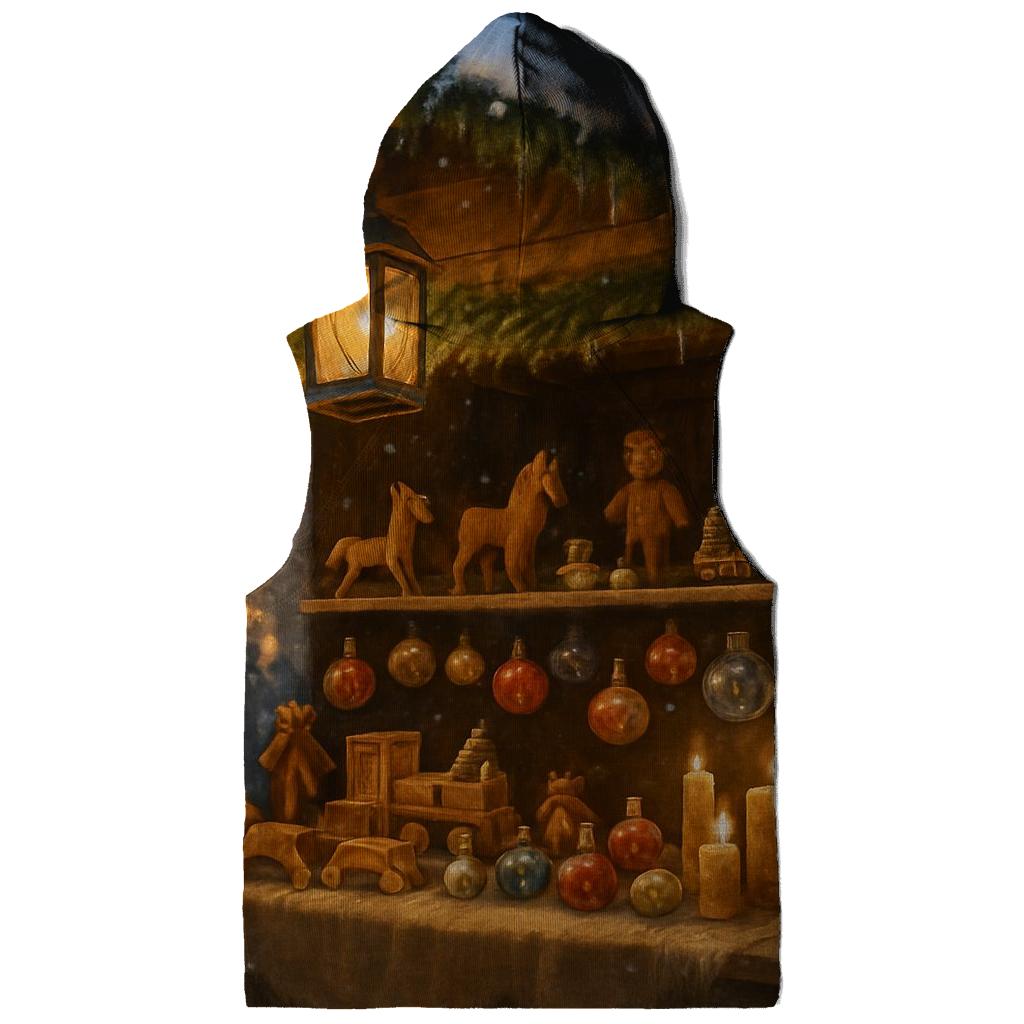 Old World Christmas Market Stall graphic hoodies