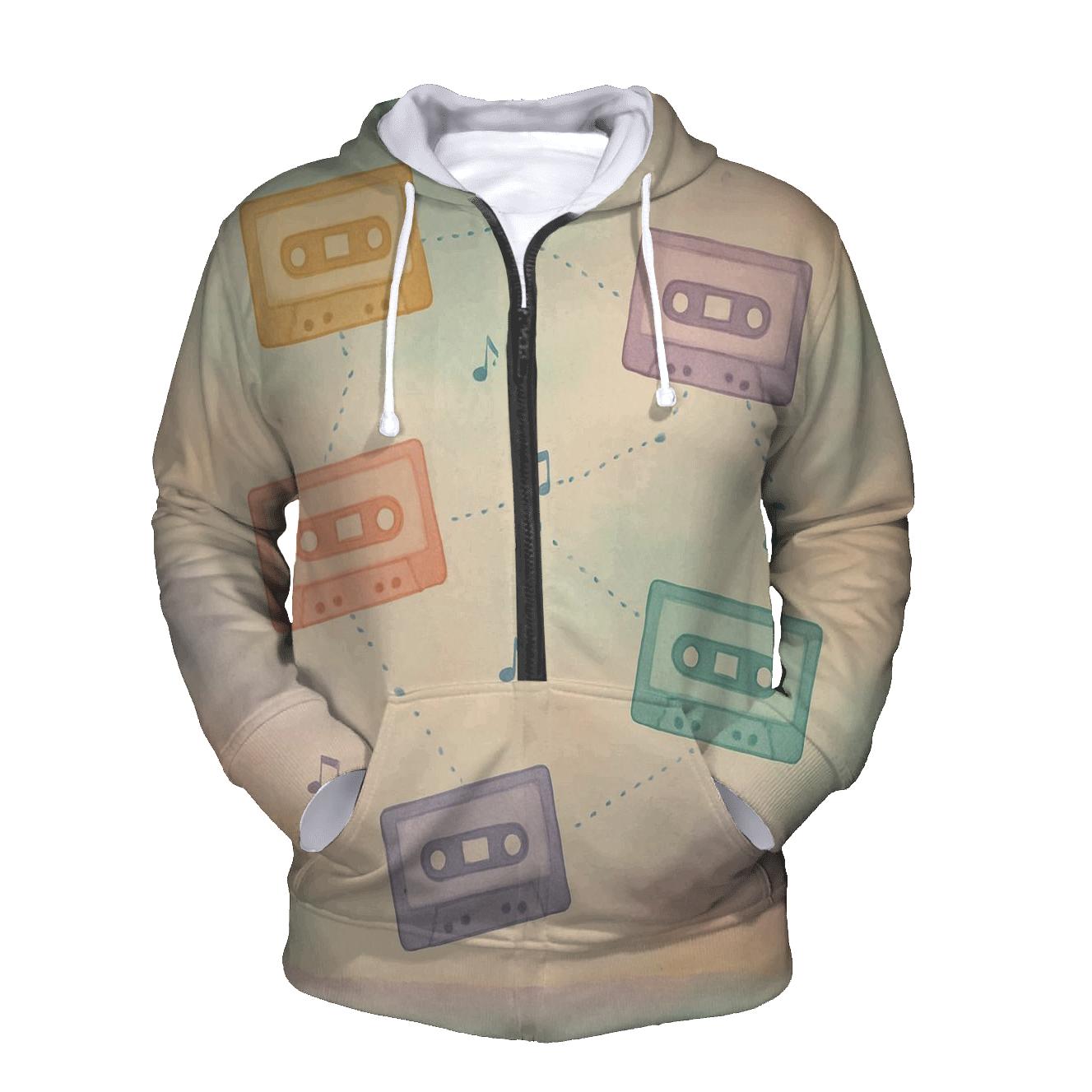Pastel Cassette Constellations custom hoodies