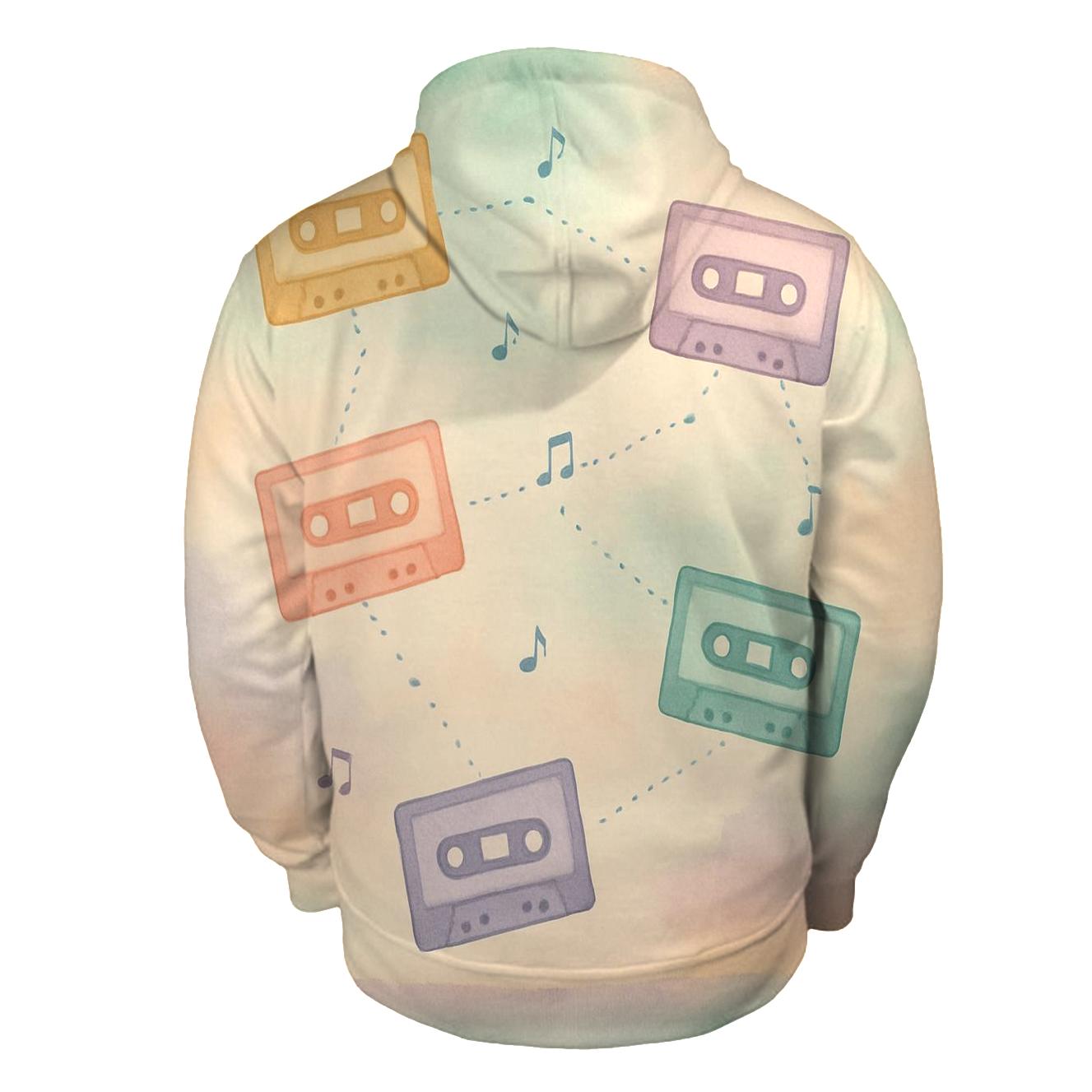 Pastel Cassette Constellations custom hoodies