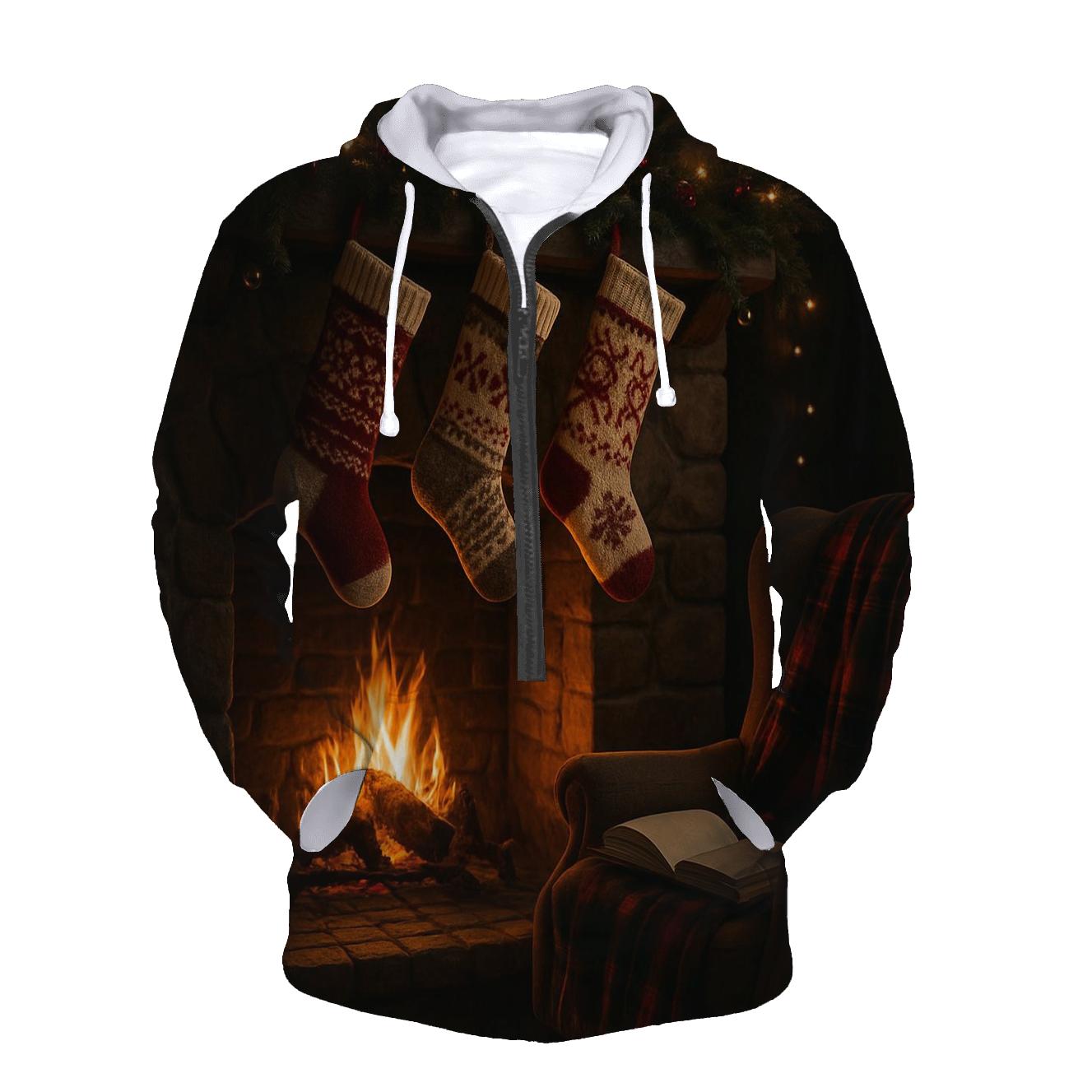 Fireside Stockings And Storytime graphic hoodies