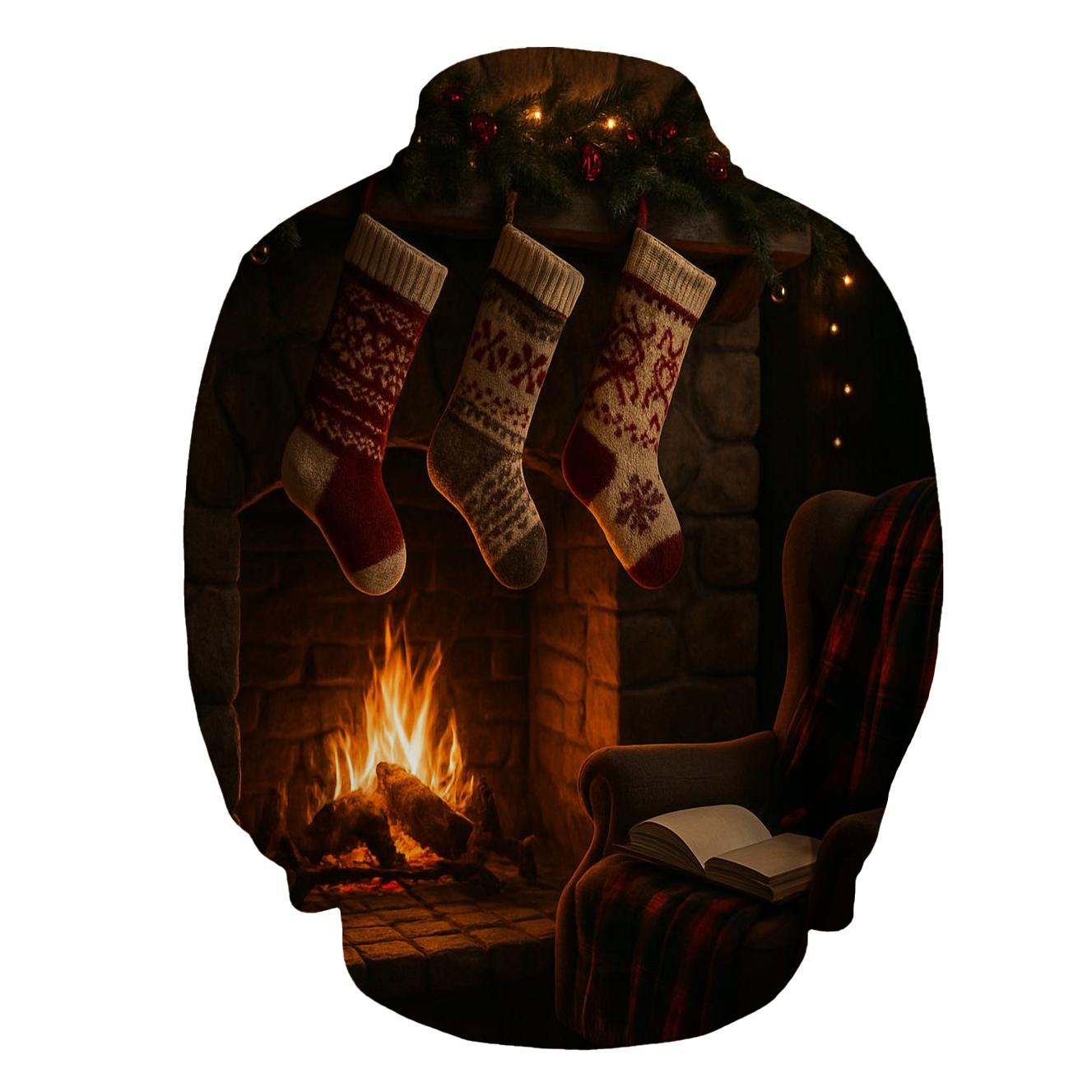 Fireside Stockings And Storytime graphic hoodies