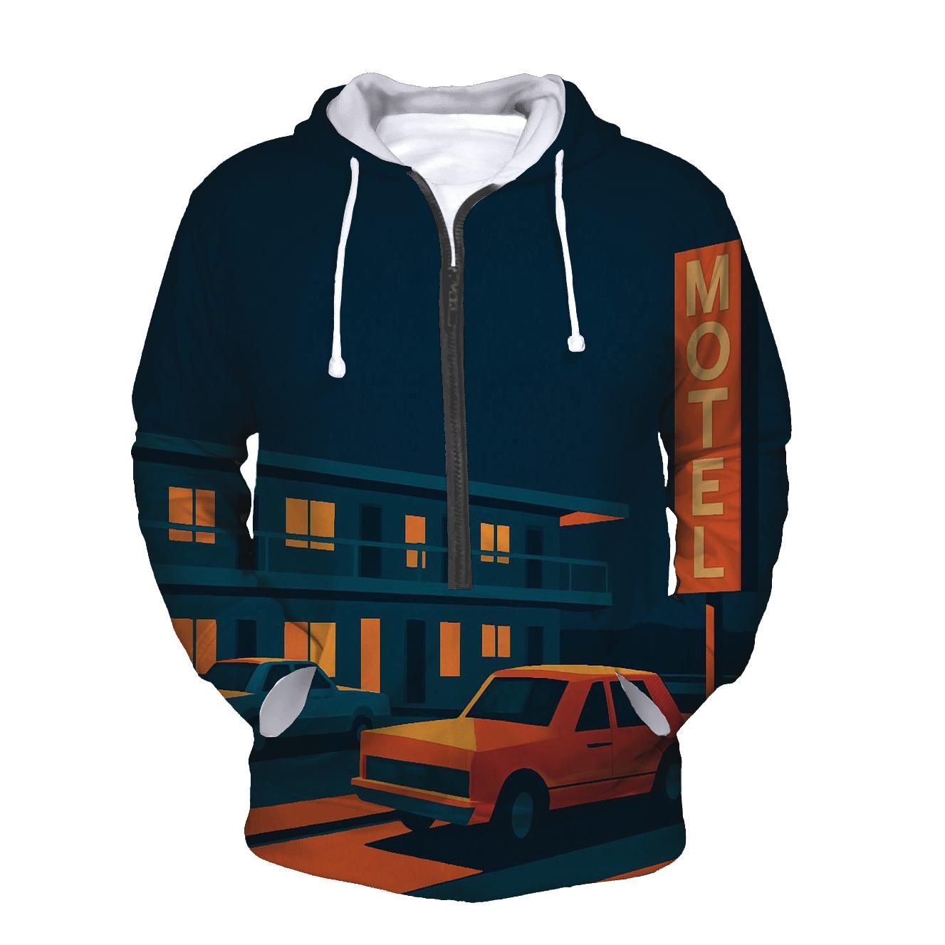 Retro Highway Motel Night hoodie styles