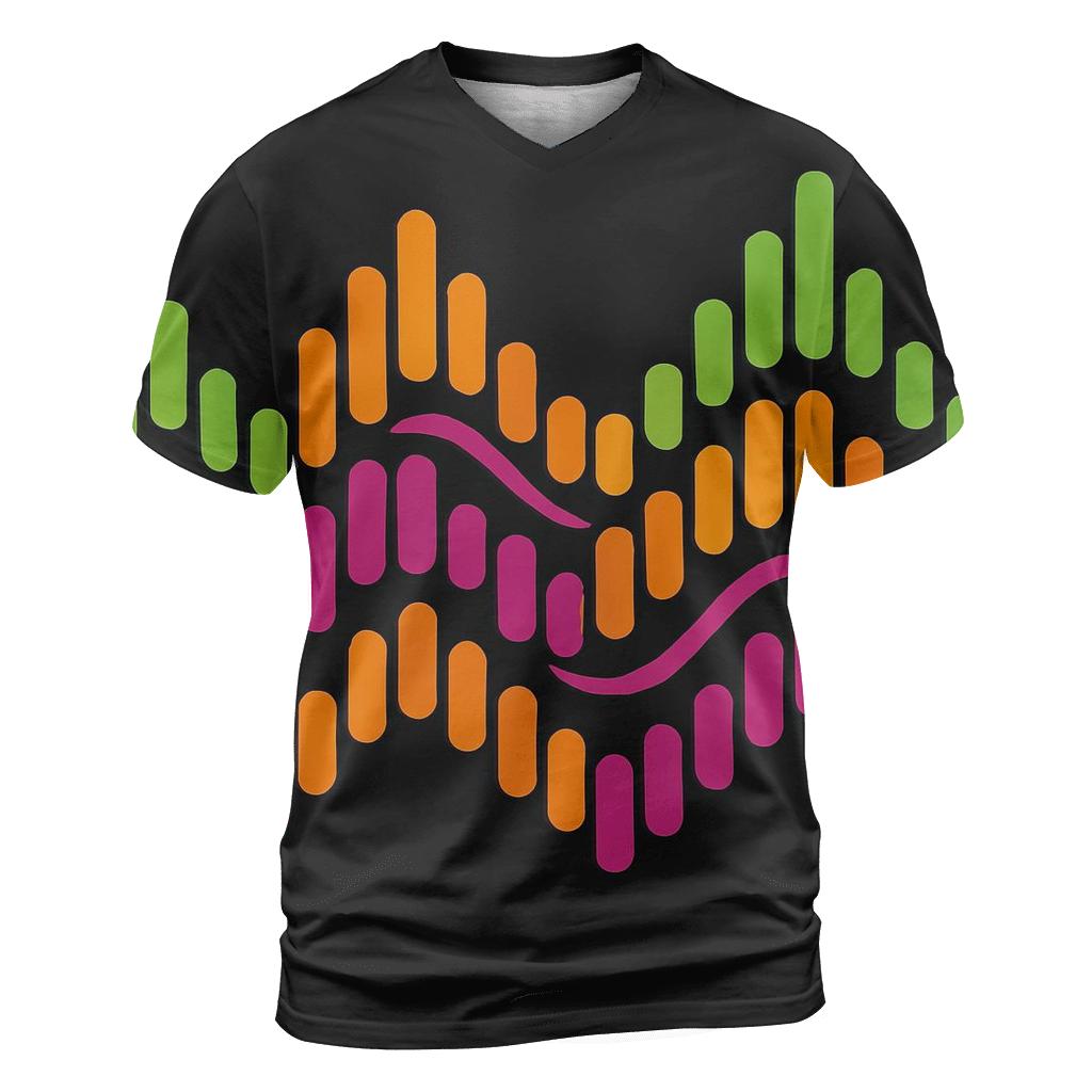 Analog Equalizer Waves statement graphic shirts