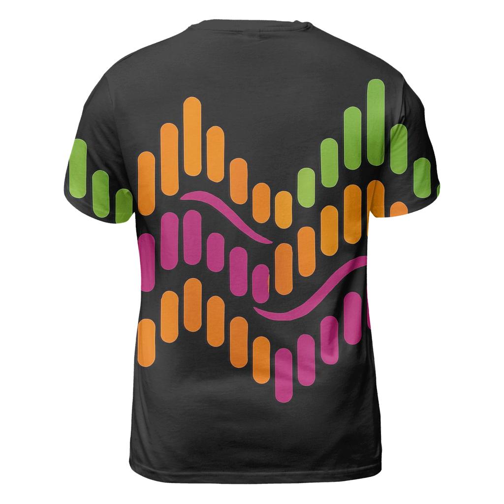 Analog Equalizer Waves statement graphic shirts