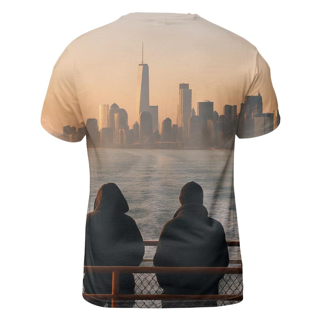 Sunrise From Staten Island Ferry Deck personalized full print shirts