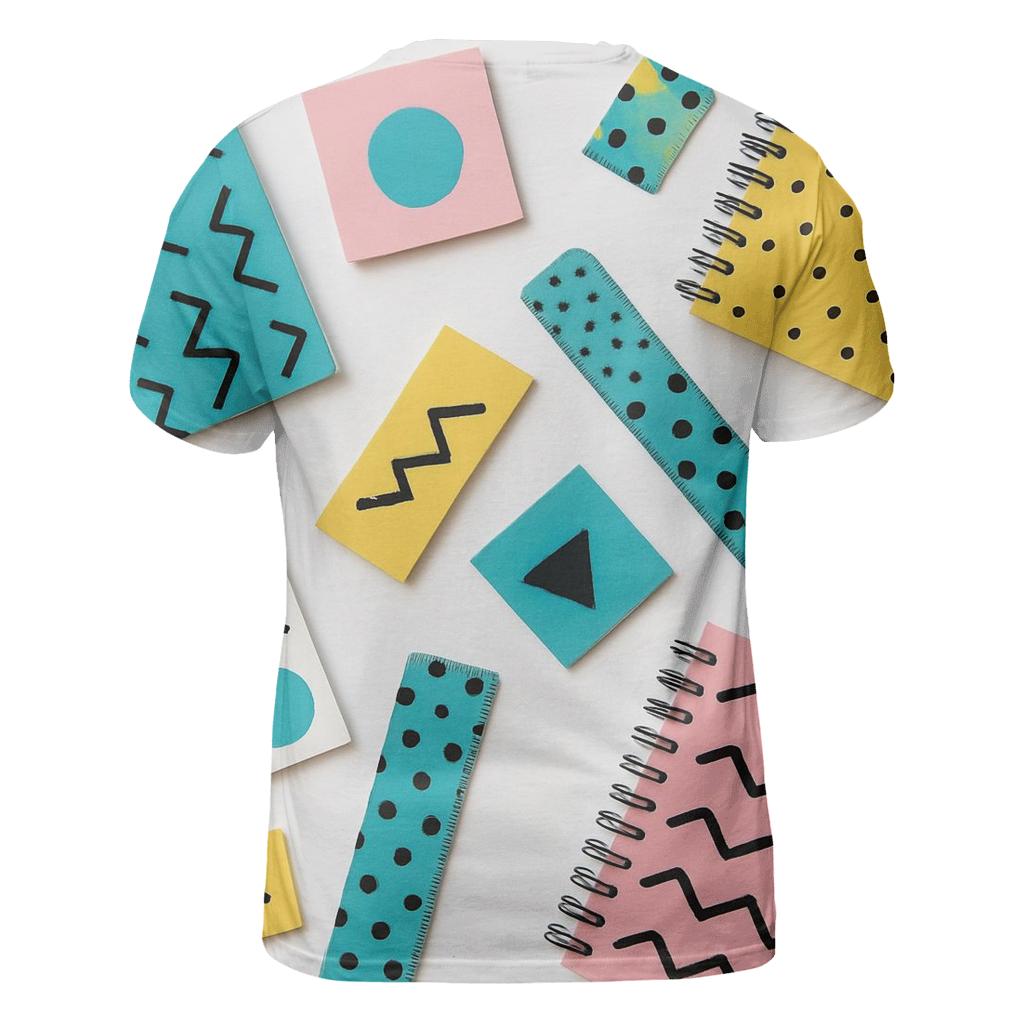 Memphis Stationery Desk creative print fashion shirts