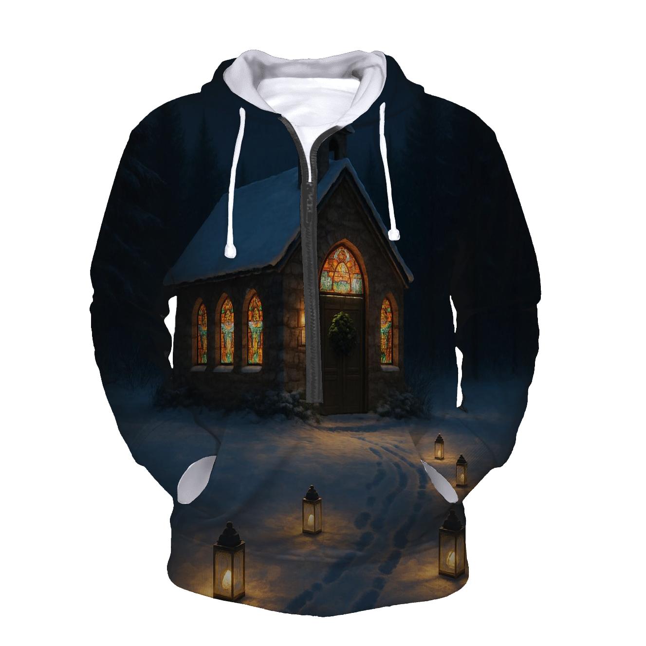 Midnight Mass Snowy Chapel premium hoodies