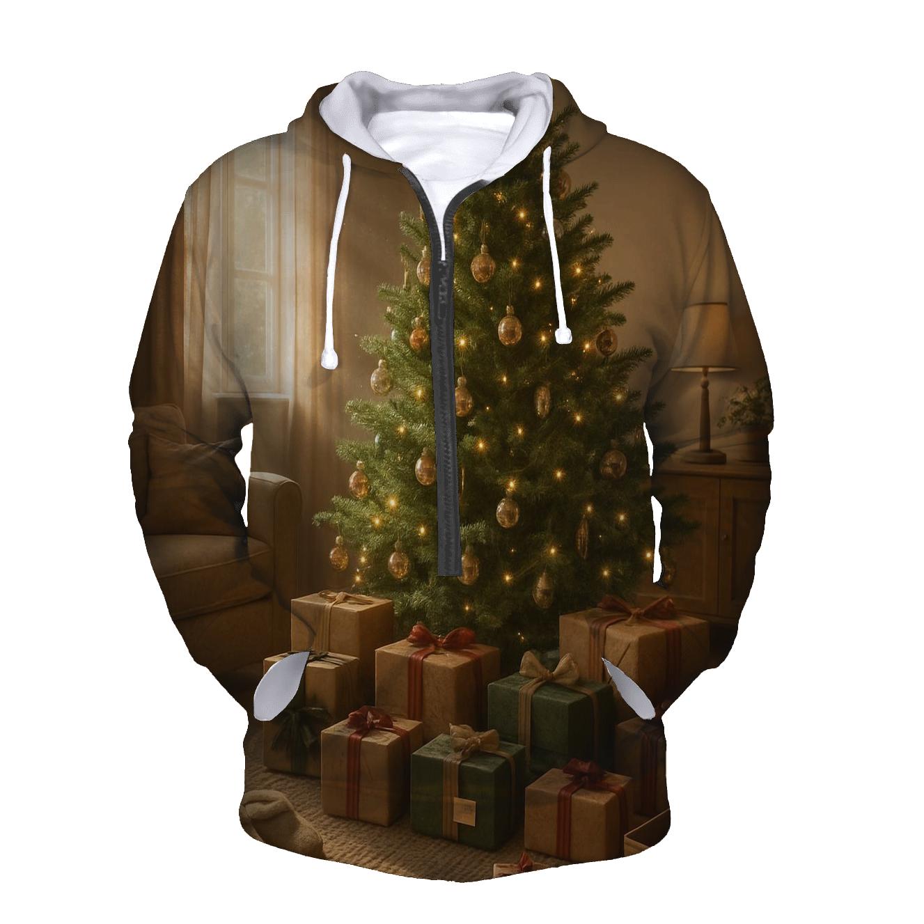 Cozy Christmas Morning Tree And Gifts hoodies fashion