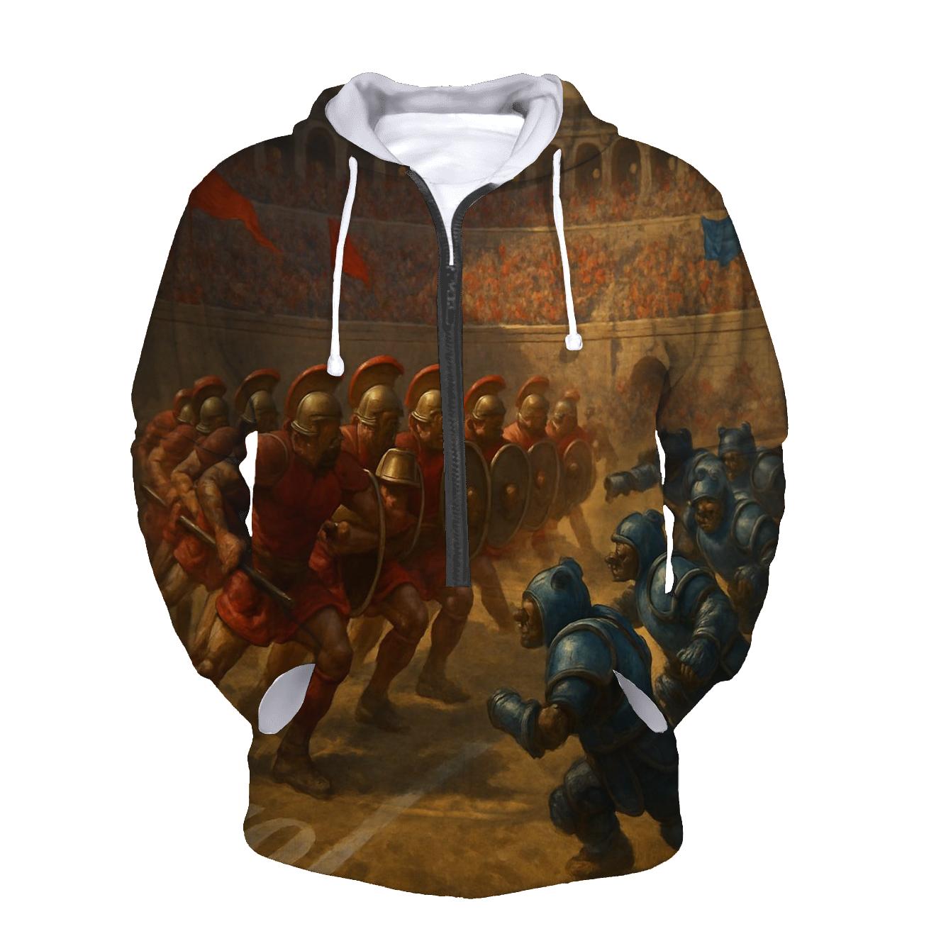 Ancient Colosseum Clash Braves Legion Against Iron Cubs designer hoodies