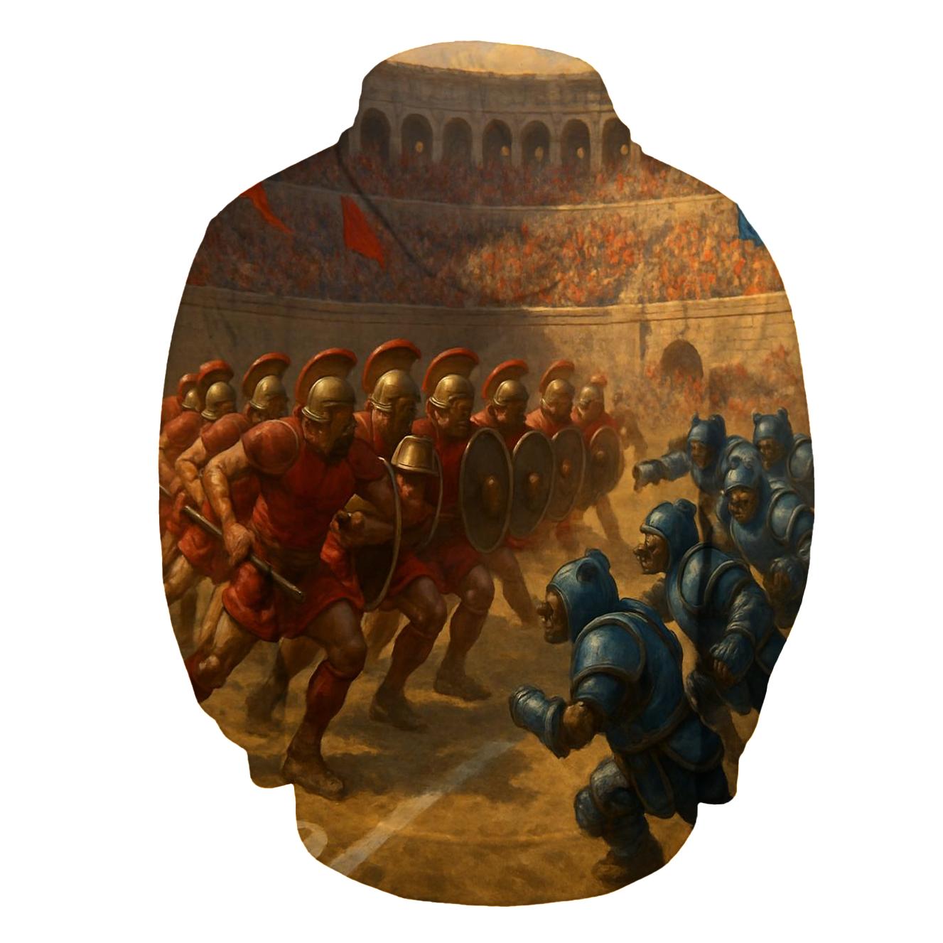 Ancient Colosseum Clash Braves Legion Against Iron Cubs designer hoodies