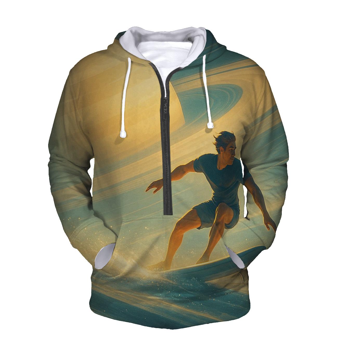 Saturn Rings Surfing custom hoodies