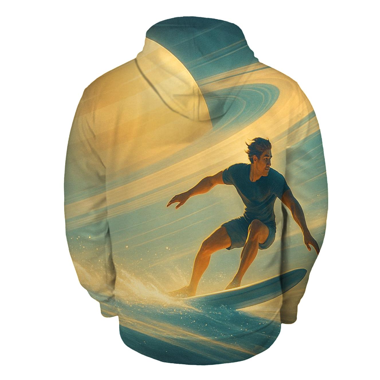 Saturn Rings Surfing custom hoodies