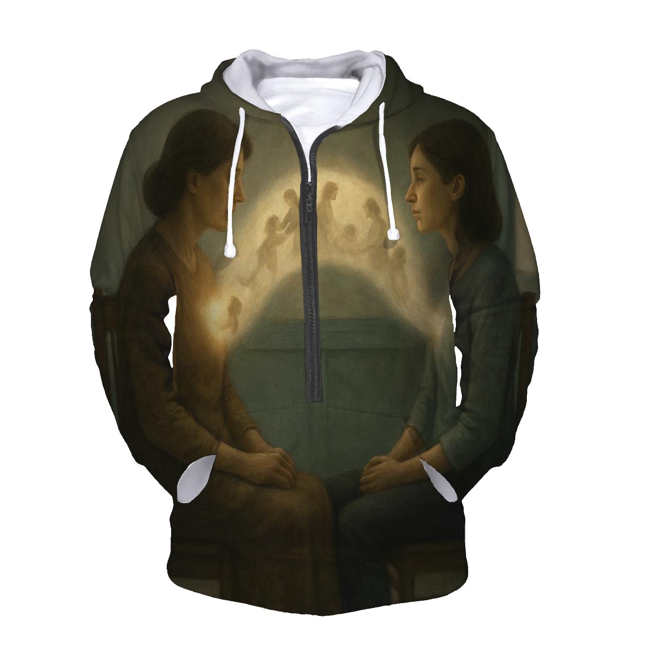 The Bridge Across Every Silence graphic hoodies