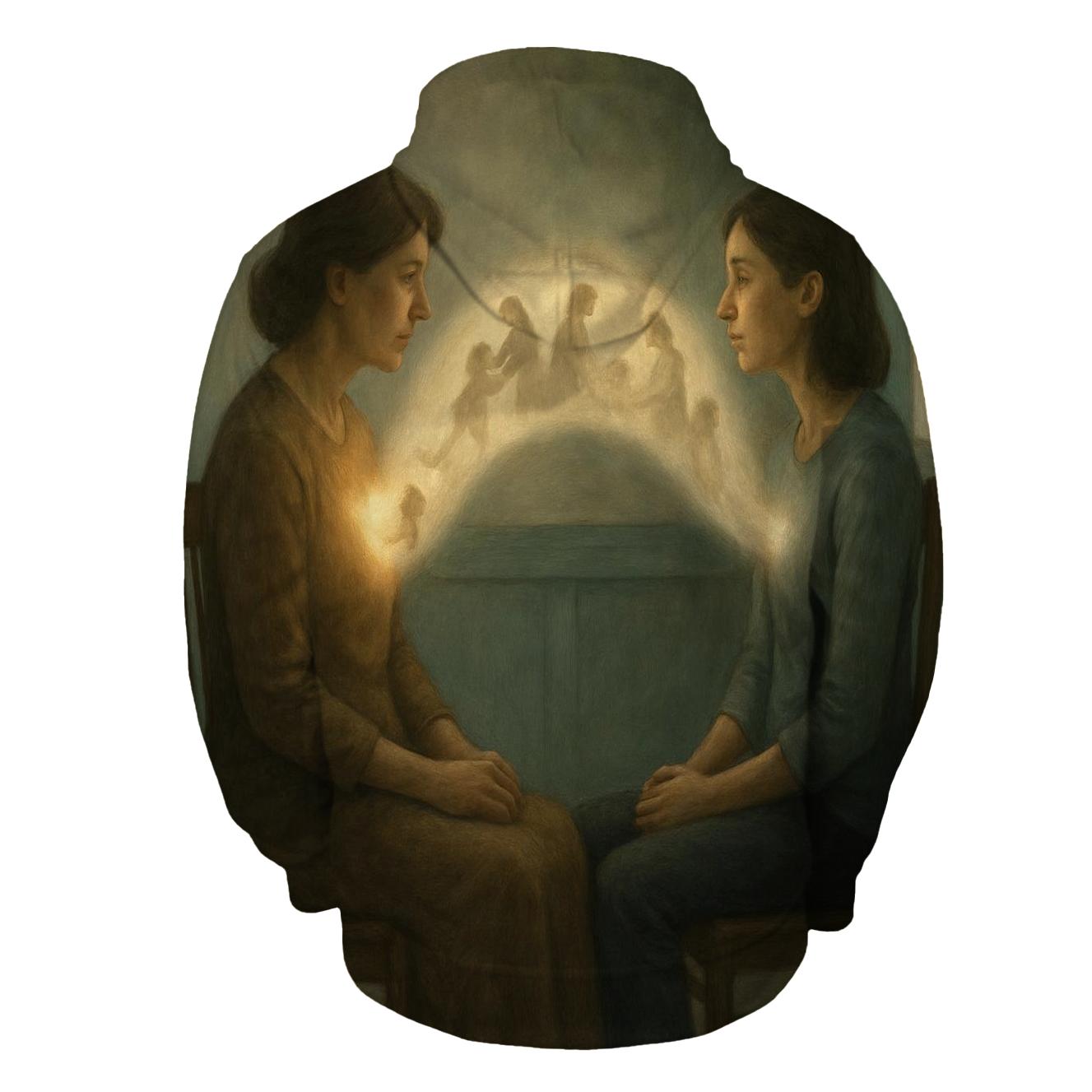 The Bridge Across Every Silence graphic hoodies