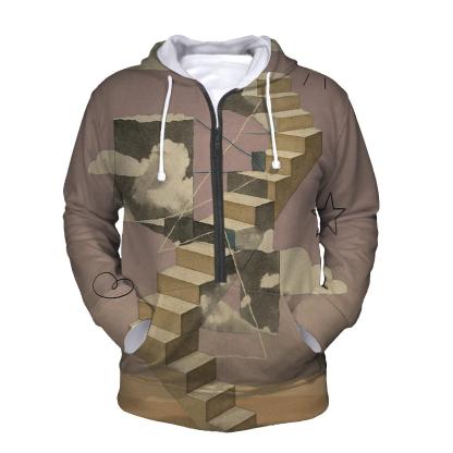 Dreamscape Stairway Collage pullover hoodies