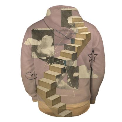 Dreamscape Stairway Collage pullover hoodies