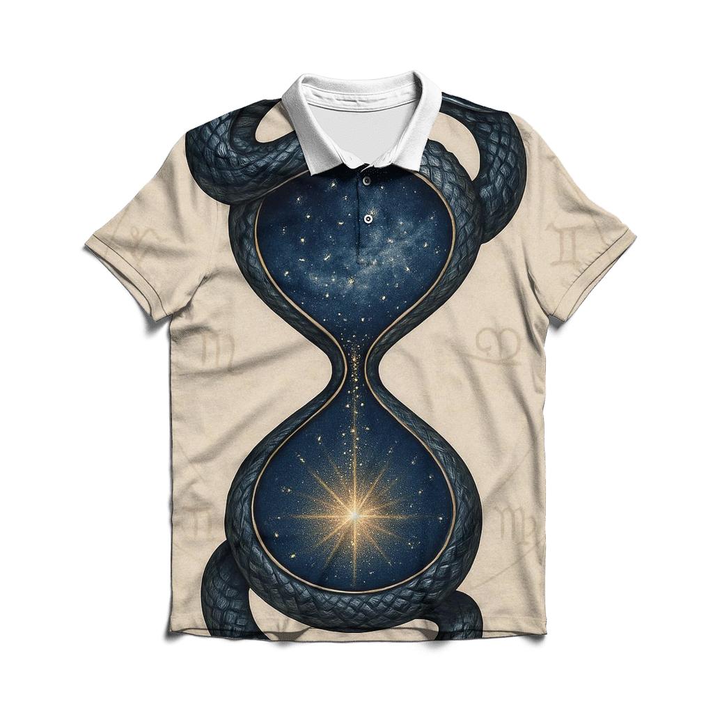Cosmic Serpent Hourglass classic pique polos