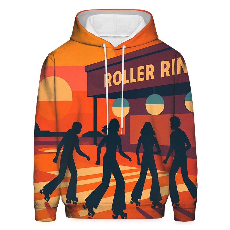 Sunset Roller Rink Dream lightweight hoodies