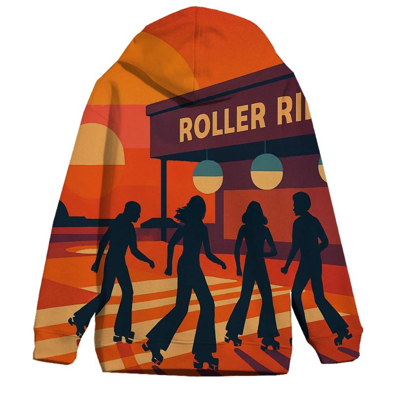 Sunset Roller Rink Dream lightweight hoodies