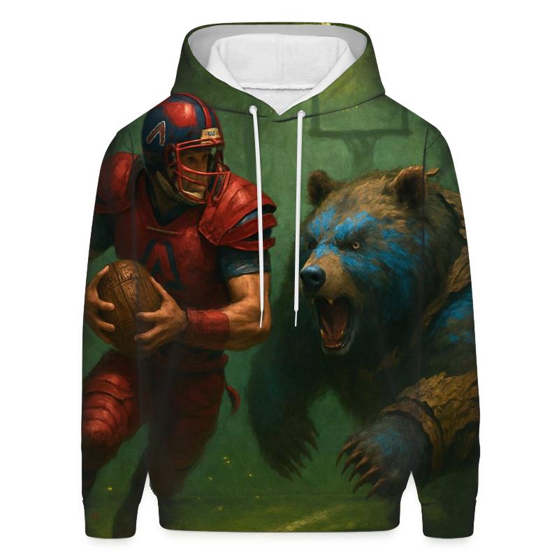Forest Gridiron Of The Brave Runner And Cub Linebacker zip-up hoodies