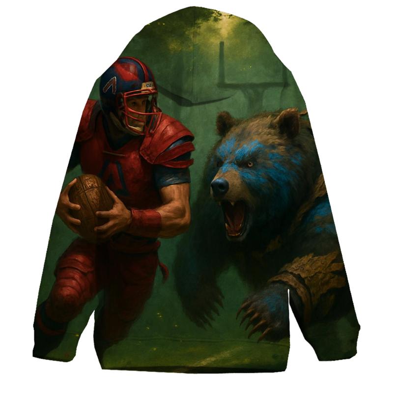 Forest Gridiron Of The Brave Runner And Cub Linebacker zip-up hoodies