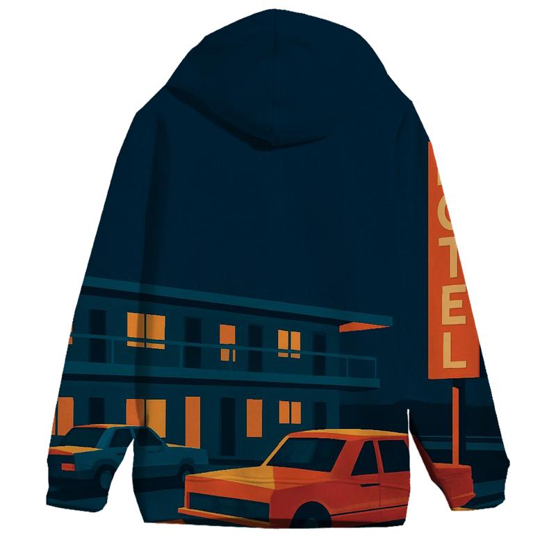 Retro Highway Motel Night hoodies fashion