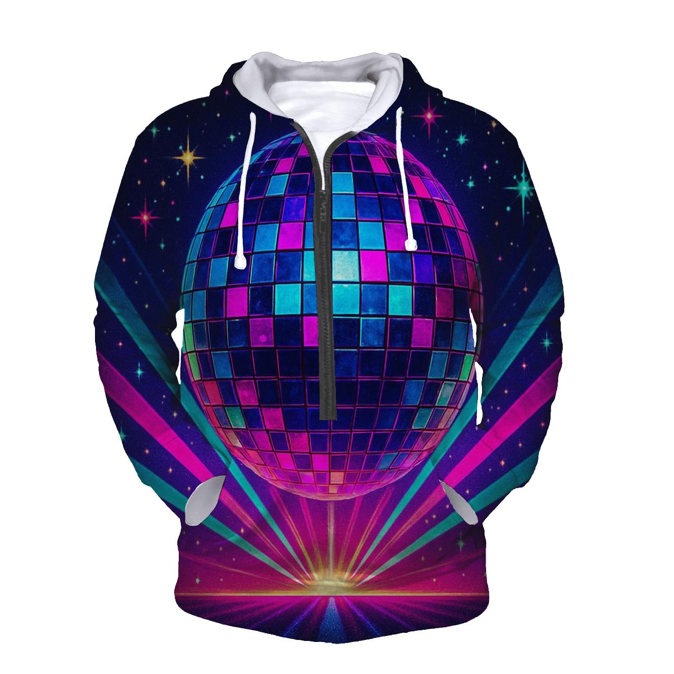 Prismatic Disco Eclipse premium hoodies