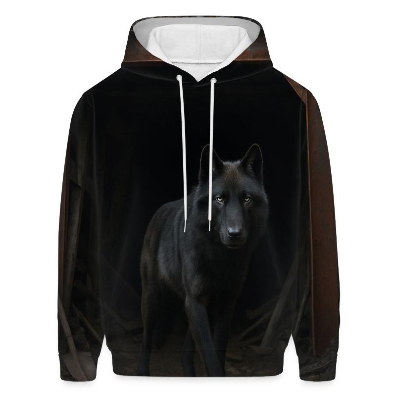 Abandoned Mine Entrance Wolf Watch zip-up hoodies