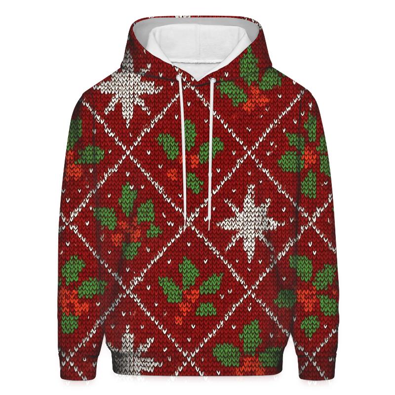 Holly Star Burst Lattice Design lightweight hoodies