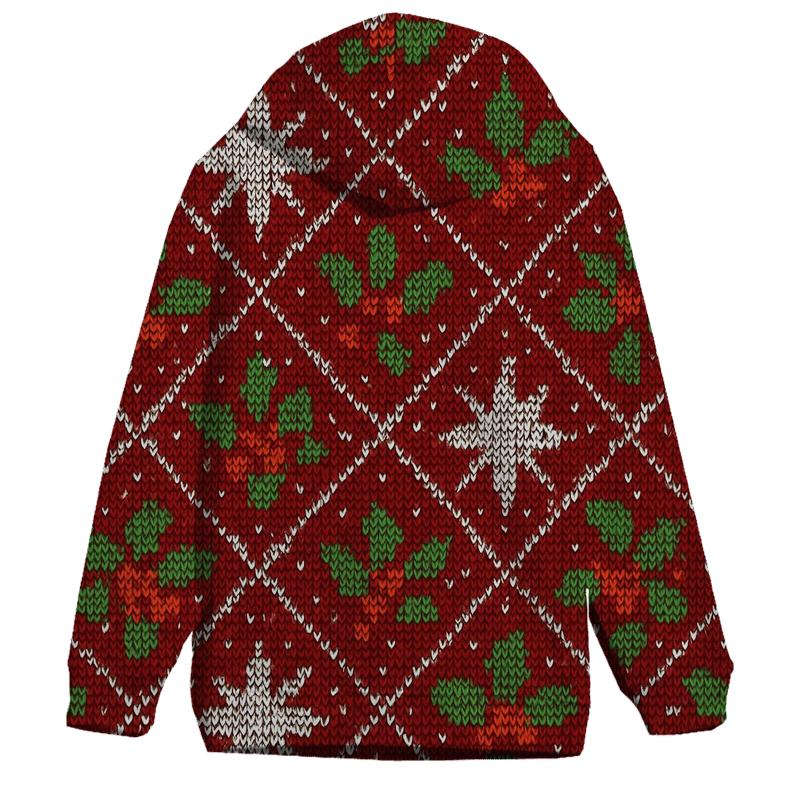 Holly Star Burst Lattice Design lightweight hoodies