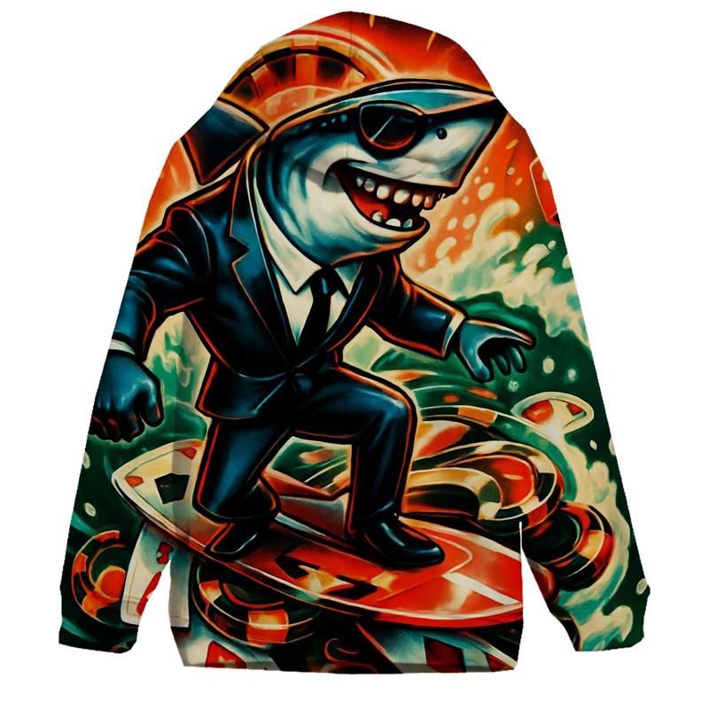Card Shark Cyclone embroidered hoodies