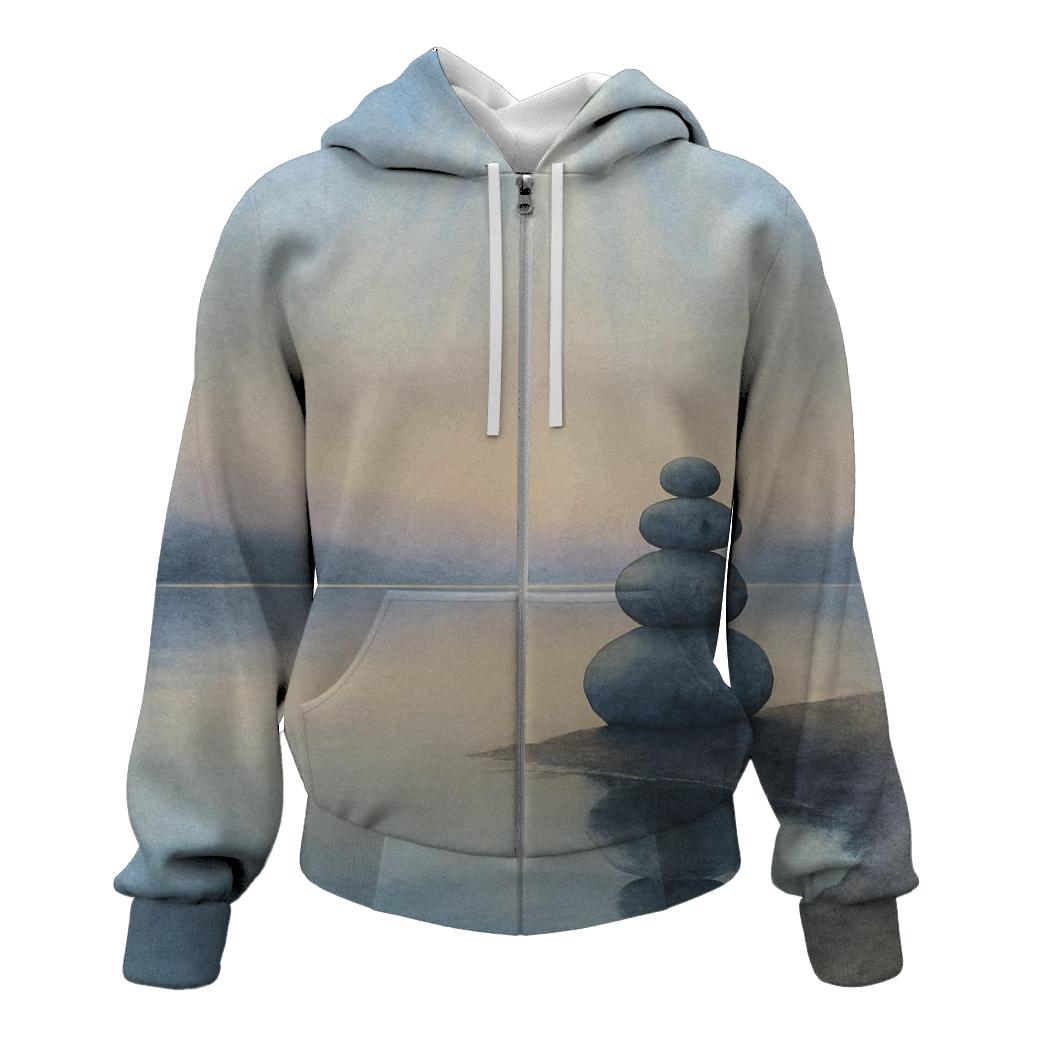 Luminous Stillness Horizon custom hoodies