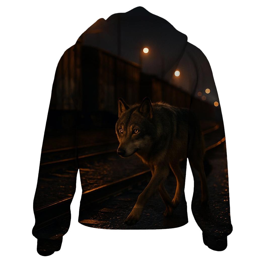Urban Rail Yard Lone Wolf zip-up hoodies