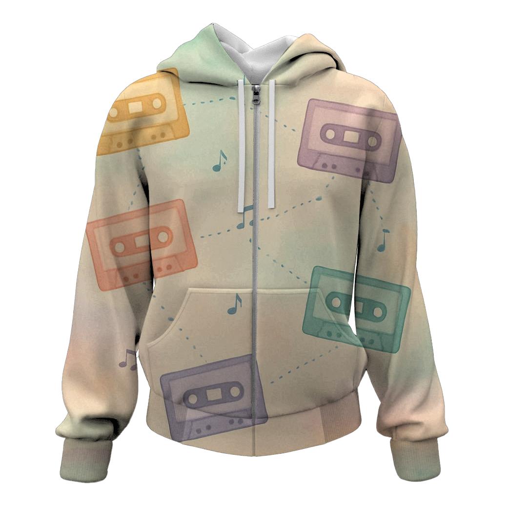 Pastel Cassette Constellations designer hoodies