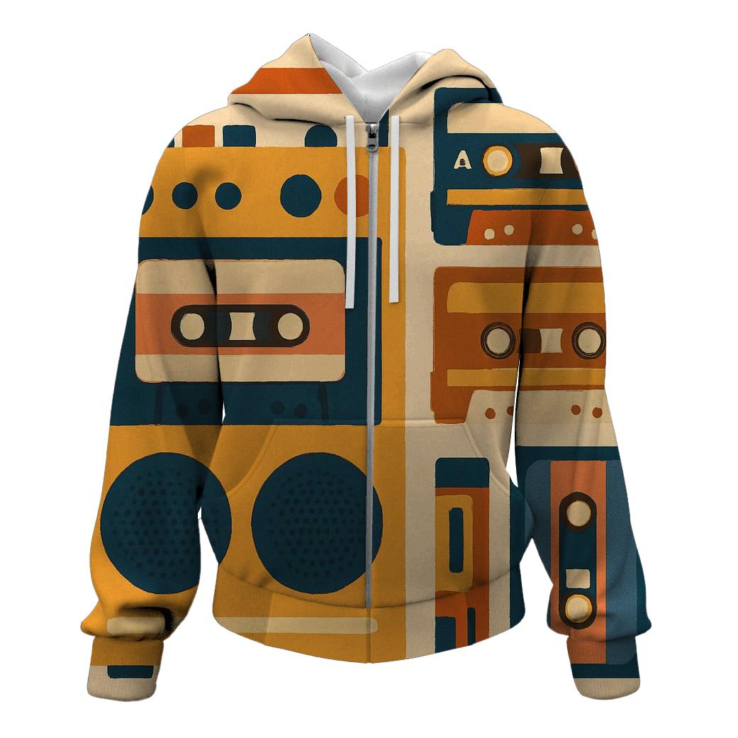 Groovy Stereo Mixtape Vibes custom hoodies