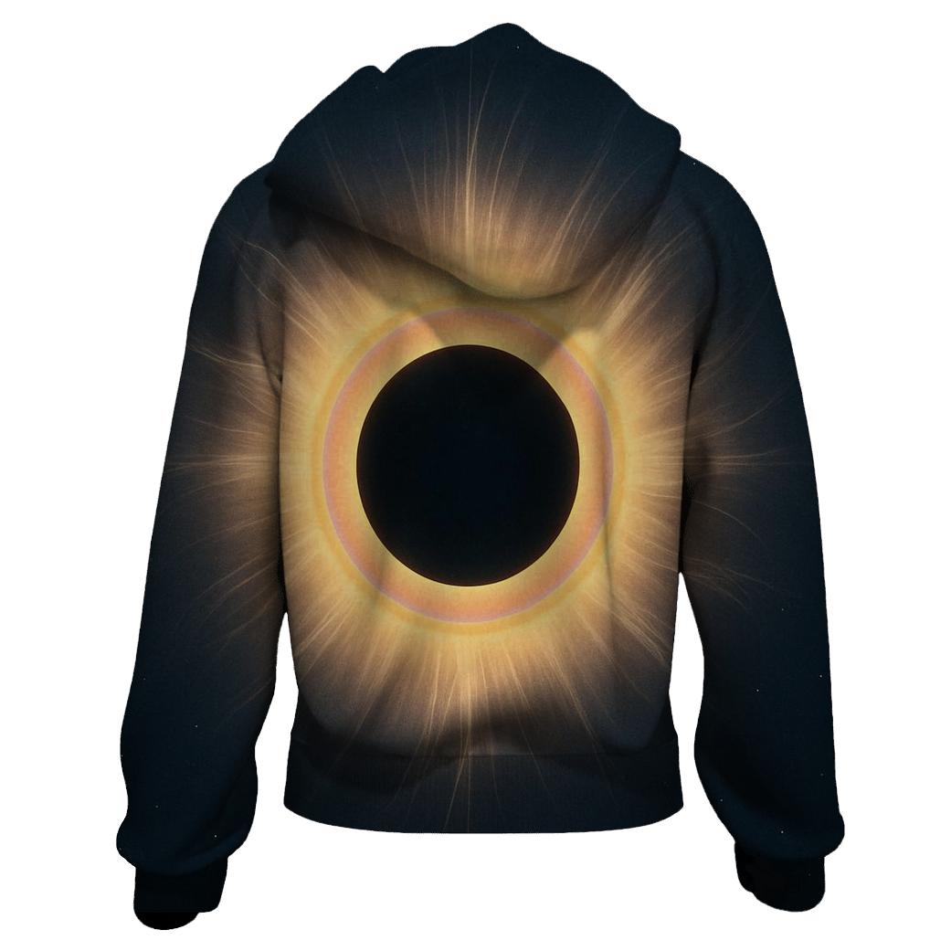 Eclipse Corona Petals zip-up hoodies