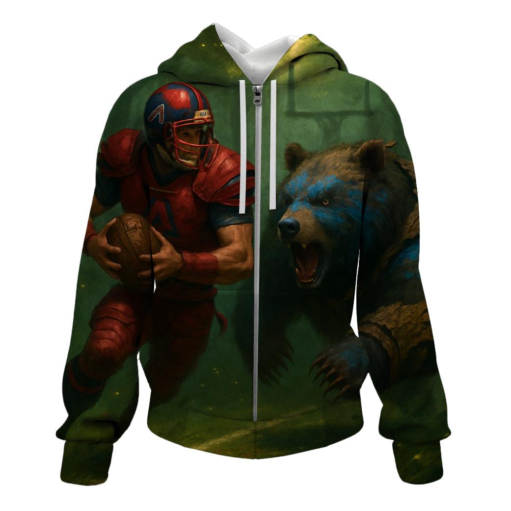 Forest Gridiron Of The Brave Runner And Cub Linebacker premium hoodies