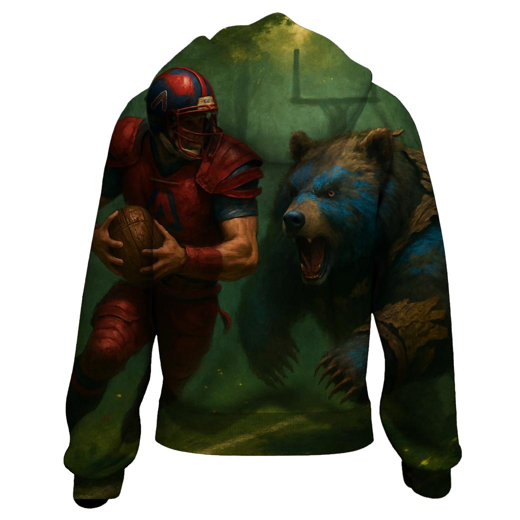 Forest Gridiron Of The Brave Runner And Cub Linebacker premium hoodies