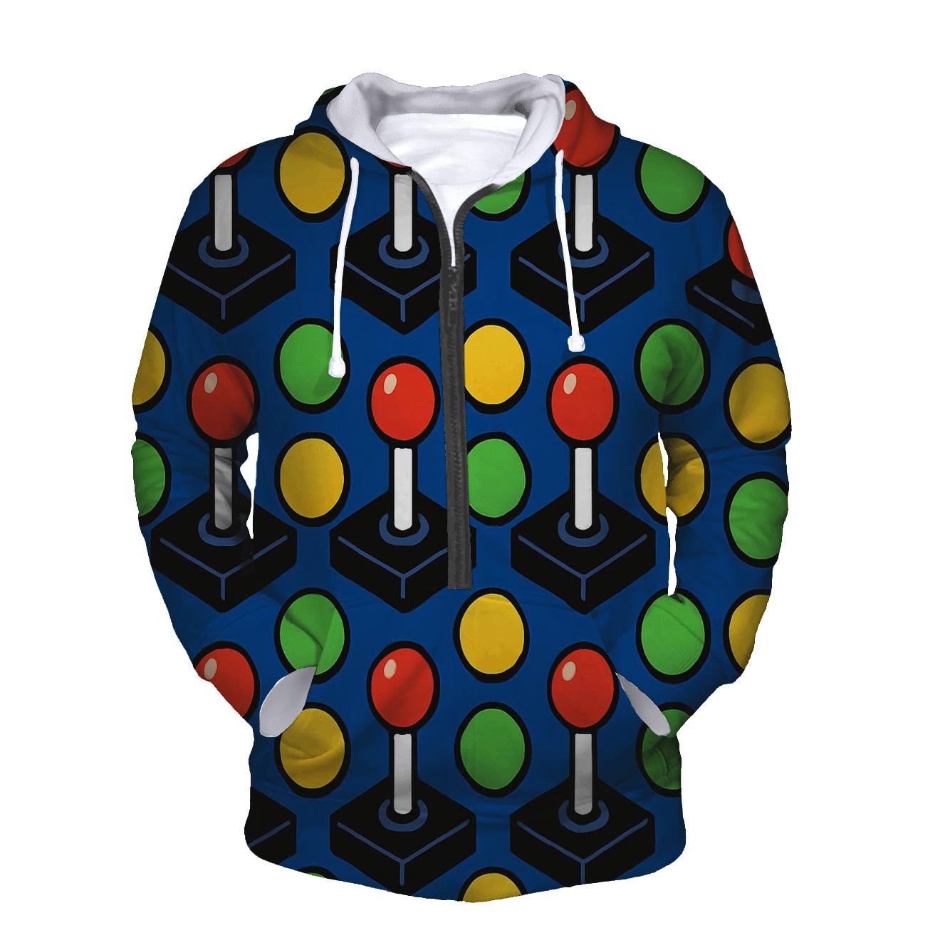 Arcade Joystick Mosaic heavyweight hoodies