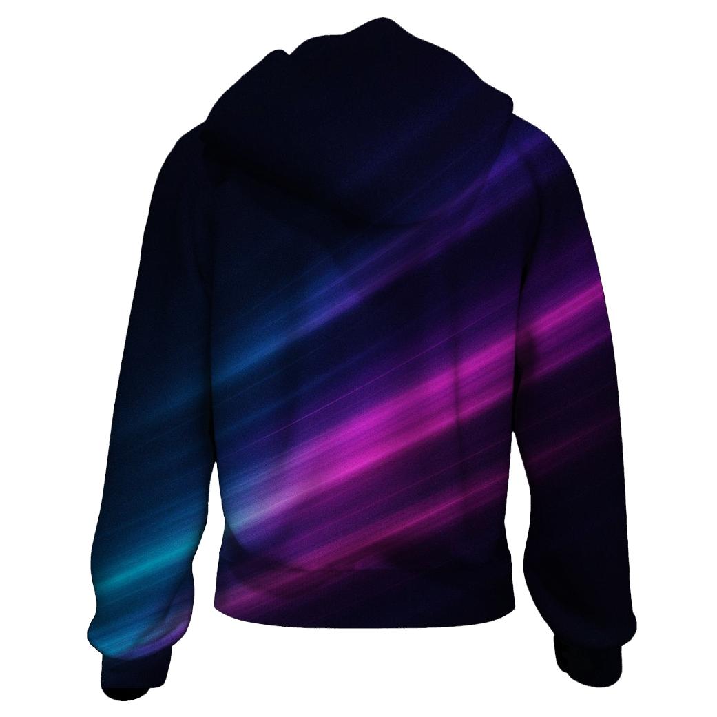 Midnight Neon Drift graphic hoodies
